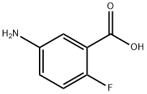 5-Amino-2-fluorobenzioc acid Struktur