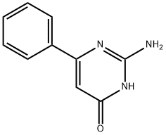 2-氨基-4-羟基-6-苯基嘧啶, 56741-94-7, 结构式