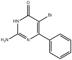 2-AMINO-5-BROMO-4-HYDROXY-6-PHENYLPYRIMIDINE Struktur