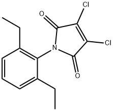 2,3-dichloro-N-(2',6'-diethylphenyl)maleimide Structure