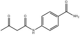 4-Carbamonyl-N-acetoacetanilide Struktur