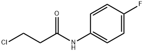 3-クロロ-N-(4-フルオロフェニル)プロパンアミド 化学構造式
