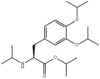 3-(1-メチルエトキシ)-N,O-ビス(1-メチルエチル)-L-チロシン1-メチルエチル 化学構造式