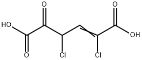 2,4-Dichloro-5-oxo-2-hexenedioic acid Structure
