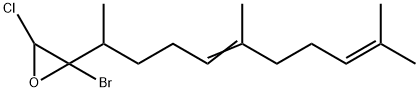 2-Bromo-3-chloro-2-(1,5,9-trimethyl-4,8-decadienyl)oxirane|