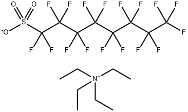 Heptadecafluorooctanesulfonic acid tetraethylammonium salt Struktur