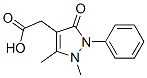 2,3-Dimethyl-5-oxo-1-phenyl-3-pyrazoline-4-acetic acid Struktur