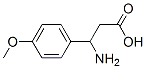 3-氨基-3-(4-甲氧基苯基)丙酸, 5678-45-5, 结构式