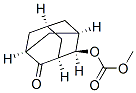 Carbonic acid, methyl 4-oxotricyclo[3.3.1.1(3,7)]dec-2-yl ester, (1alp ha,2alpha,3beta,5alpha,7beta)- Struktur