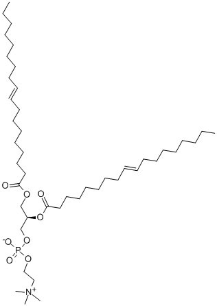 1,2-DI[TRANS-9-OCTADECENOYL]-SN-GLYCERO-3-PHOSPHOCHOLINE Structure