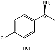 (S)-1-(4-クロロフェニル)エタンアミン塩酸塩 化学構造式