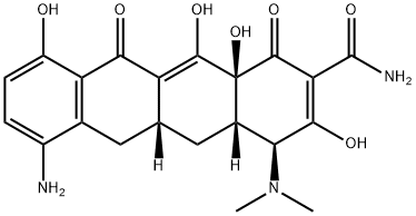 7-アミノ-6-デメチル-6-デオキシテトラサイクリン 化学構造式