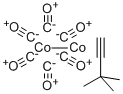 (3,3-二甲基-1-丁炔)六羰基二钴 结构式