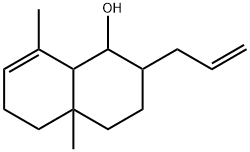 1,2,3,4,4a,5,6,8a-Octahydro-4a,8-dimethyl-2-(2-propenyl)-1-naphthalenol Struktur