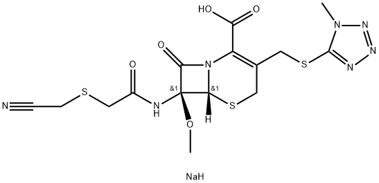 头孢美唑钠, 56796-39-5, 结构式