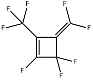 4-(Difluoromethylene)-2,3,3-trifluoro-1-(trifluoromethyl)cyclobutene Struktur