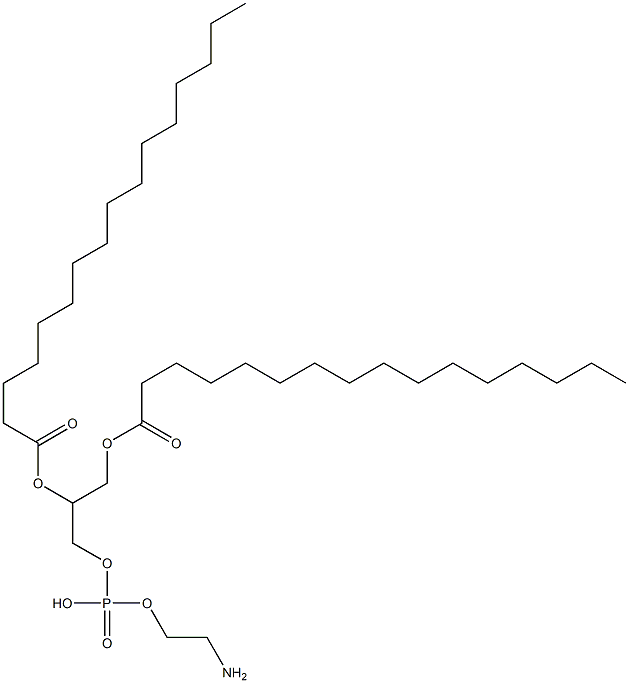 1,2-DIHEXADECANOYL-RAC-GLYCERO-3-PHOSPHOETHANOLAMINE,5681-36-7,结构式