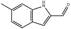 6-甲基-1H-吲哚-2-甲醛 结构式