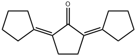 2,5-Dicyclopentylidenecyclopentane-1-one Structure