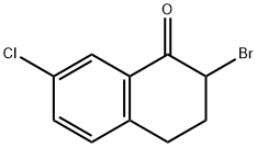 2-BROMO-7-CHLORO-3,4-DIHYDRONAPHTHALEN-1(2H)-ONE 化学構造式