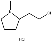 2-(2-クロロエチル)-1-メチルピロリジン·塩酸塩 化学構造式
