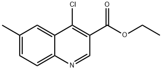 4-クロロ-6-メチルキノリン-3-カルボン酸エチル 化学構造式
