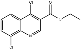 4,8-ジクロロキノリン-3-カルボン酸エチル 化学構造式