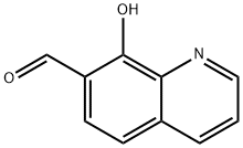 7-Quinolinecarboxaldehyde,8-hydroxy-(6CI,7CI,8CI,9CI) Struktur