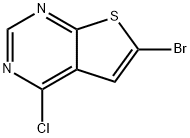6-BROMO-4-CHLOROTHIENO[2,3-D]PYRIMIDINE Struktur