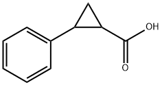 2-フェニル-1-シクロプロパンカルボン酸 化学構造式