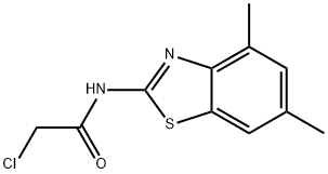 2-CHLORO-N-(4,6-DIMETHYL-BENZOTHIAZOL-2-YL)-ACETAMIDE Structure