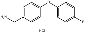 4-(4-氟苯氧基)苄胺盐酸盐, 568565-86-6, 结构式