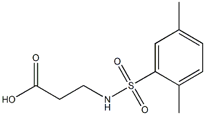 N-(2,5-二甲基苯基磺酰基)-BETA-丙氨酸 结构式