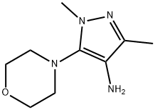 1,3-DIMETHYL-5-MORPHOLINO-1H-PYRAZOL-4-AMINE|1,3-二甲基-5-吗啉-1H-吡唑-4-胺