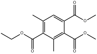 4-ethyl 1,2-dimethyl 3,5-dimethylbenzene-1,2,4-tricarboxylate Struktur