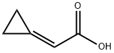 2-cyclopropylideneacetic acid Structure