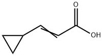 3-シクロプロピルアクリル酸 化学構造式