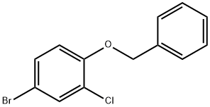 1-BENZYLOXY-4-BROMO-2-CHLOROBENZENE Structure