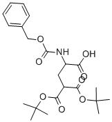 Z-DL-GLA(OTBU)2-OH Struktur