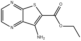 ETHYL 7-AMINOTHIENO[2,3-B]PYRAZINE-6-CARBOXYLATE Structure