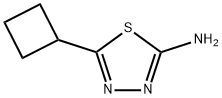 5-シクロブチル-1,3,4-チアジアゾール-2-アミン 化学構造式