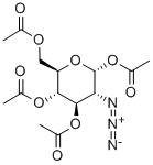 1,3,4,6-テトラ-O-アセチル-2-アジド-2-デオキシ-α-D-グルコピラノース 化学構造式