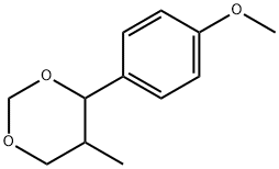 4-(4-メトキシフェニル)-5-メチル-1,3-ジオキサン 化学構造式