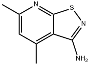 4,6-ジメチルイソチアゾロ[5,4-B]ピリジン-3-アミン 化学構造式