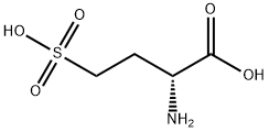 (R)-2-アミノ-4-スルホブタン酸 化学構造式