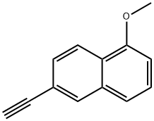 Naphthalene, 6-ethynyl-1-methoxy- (9CI) Struktur