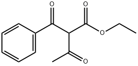 2-ベンゾイル-3-オキソブタン酸エチル 化学構造式