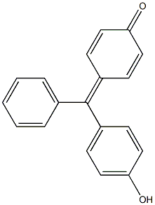 4-[p-ヒドロキシフェニル(フェニル)メチレン]-2,5-シクロヘキサジエン-1-オン 化学構造式