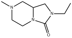 Imidazo[1,5-a]pyrazin-3(2H)-one, 2-ethylhexahydro-7-methyl- (9CI) Struktur