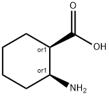 CIS-2-アミノ-1-シクロヘキサンカルボン酸 化学構造式